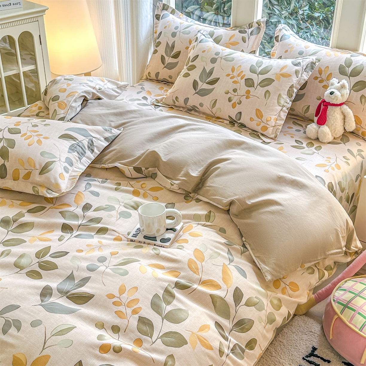 91家纺网 家纺一手货源 找家纺 帛织澜家纺 2026新款A类新疆全棉12868单品印花全棉纯棉被套系列（预留缩水，提供质检报告） 飘林