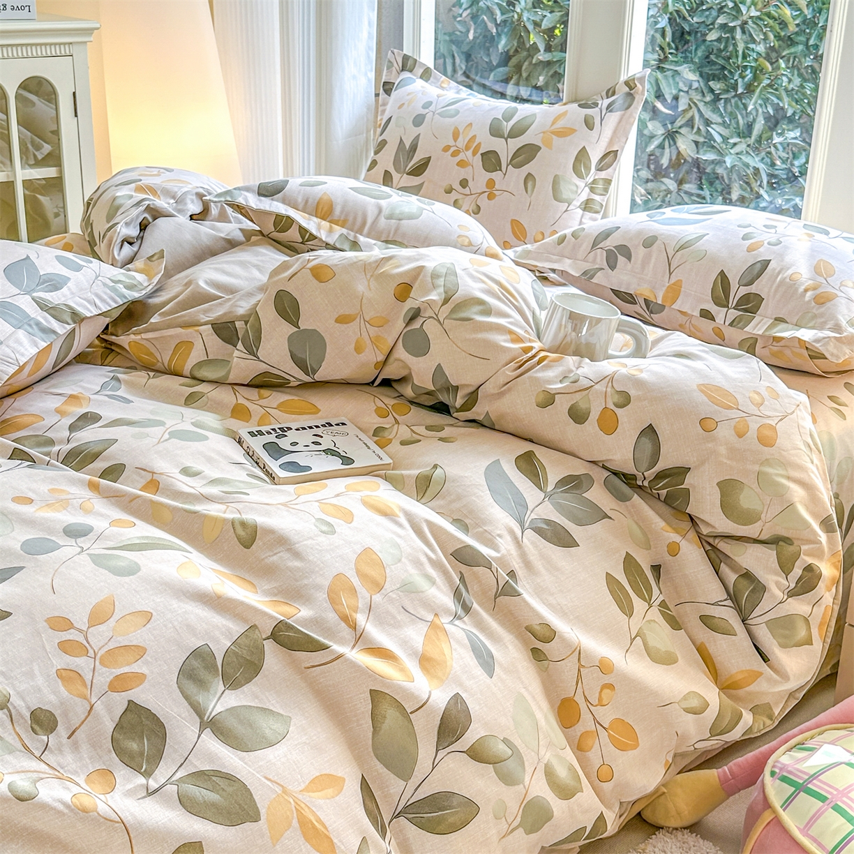 91家纺网 家纺一手货源 找家纺 帛织澜家纺 2026新款A类新疆全棉12868单品印花全棉纯棉被套系列（预留缩水，提供质检报告） 飘林