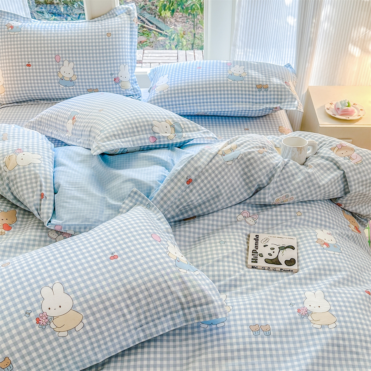 91家纺网 家纺一手货源 找家纺 帛织澜家纺 2026新款A类新疆全棉12868单品印花全棉纯棉被套系列（预留缩水，提供质检报告） 萌友聚会