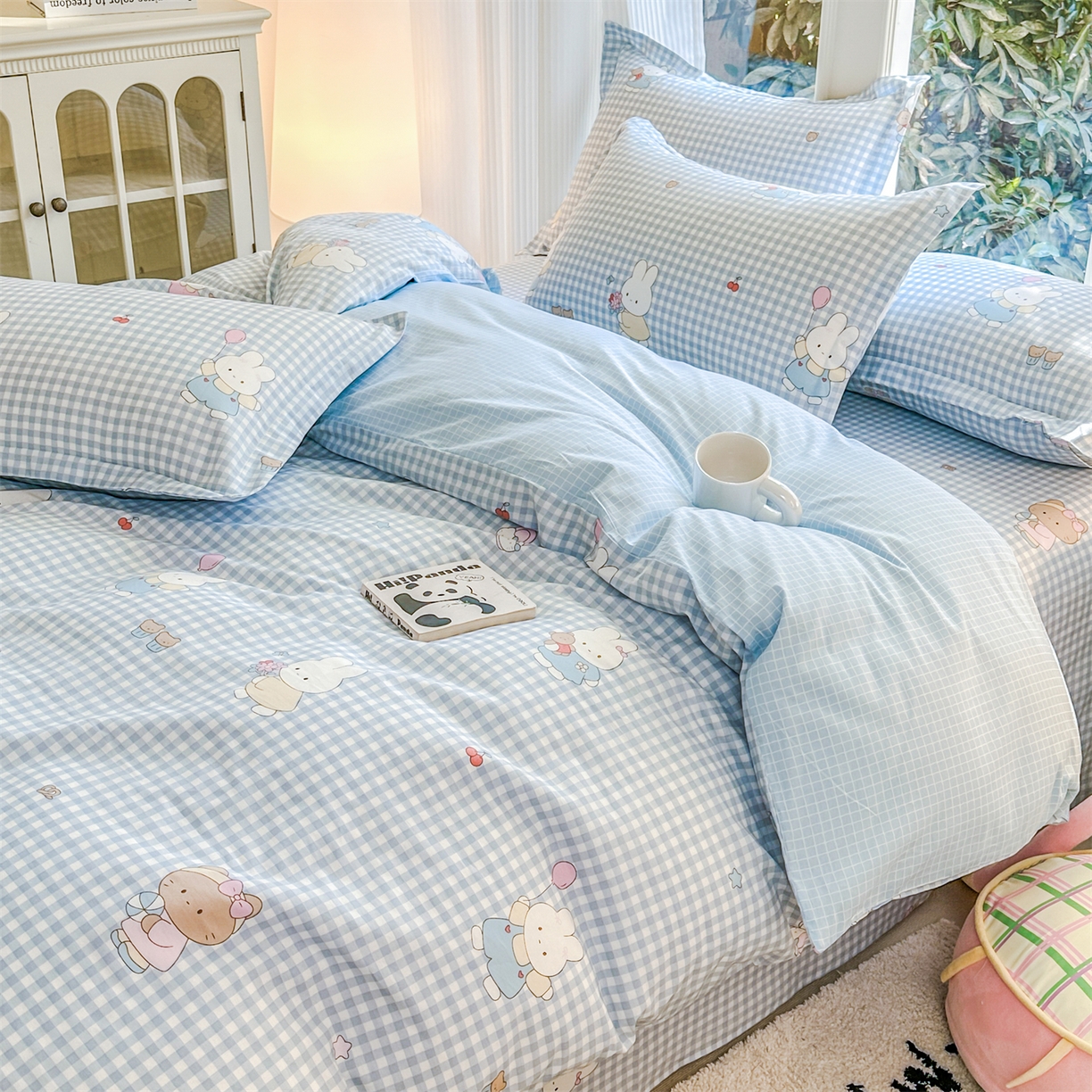 91家纺网 家纺一手货源 找家纺 帛织澜家纺 2026新款A类新疆全棉12868单品印花全棉纯棉被套系列（预留缩水，提供质检报告） 萌友聚会