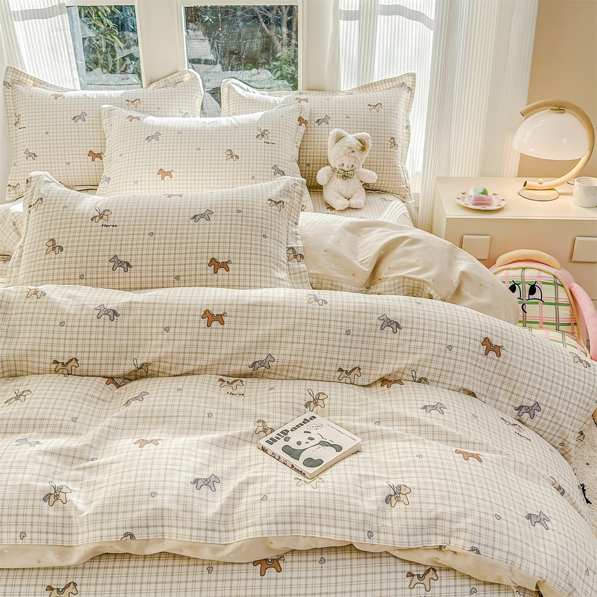 91家纺网 家纺一手货源 找家纺 帛织澜家纺 2026新款A类新疆全棉12868单品印花全棉纯棉被套系列（预留缩水，提供质检报告） 马到成功