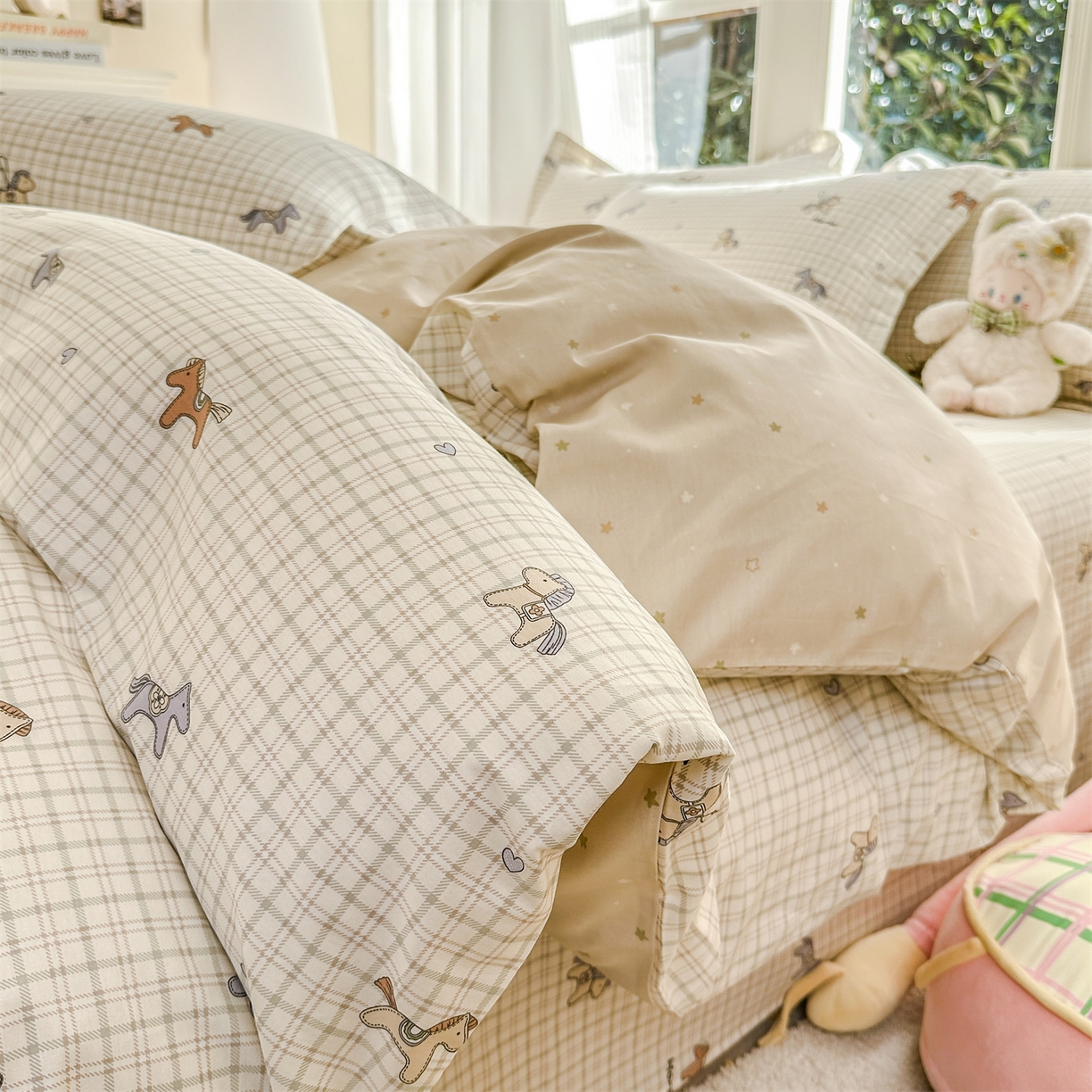 帛织澜家纺 2026新款A类新疆全棉12868单品印花全棉纯棉被套系列（预留缩水，提供质检报告） 马到成功