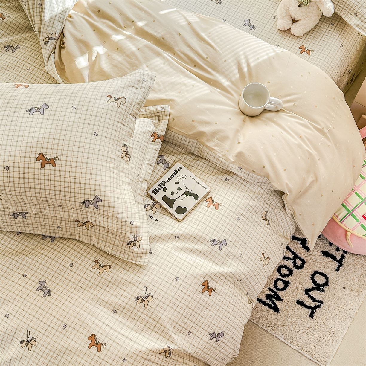 91家纺网 家纺一手货源 找家纺 帛织澜家纺 2026新款A类新疆全棉12868单品印花全棉纯棉被套系列（预留缩水，提供质检报告） 马到成功