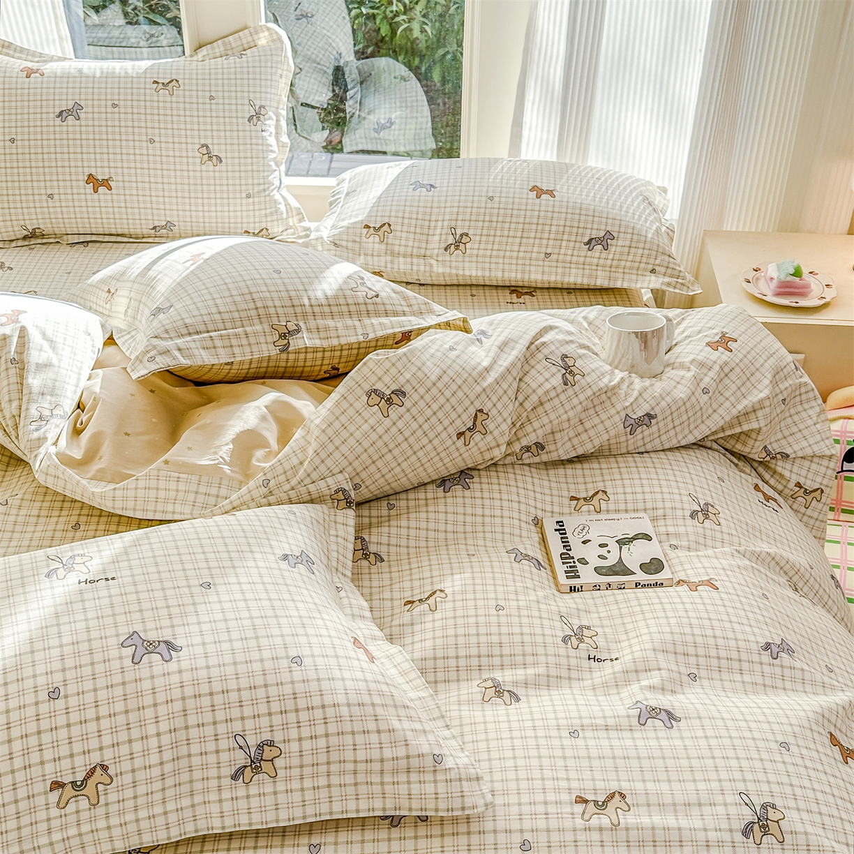 91家纺网 家纺一手货源 找家纺 帛织澜家纺 2026新款A类新疆全棉12868单品印花全棉纯棉被套系列（预留缩水，提供质检报告） 马到成功