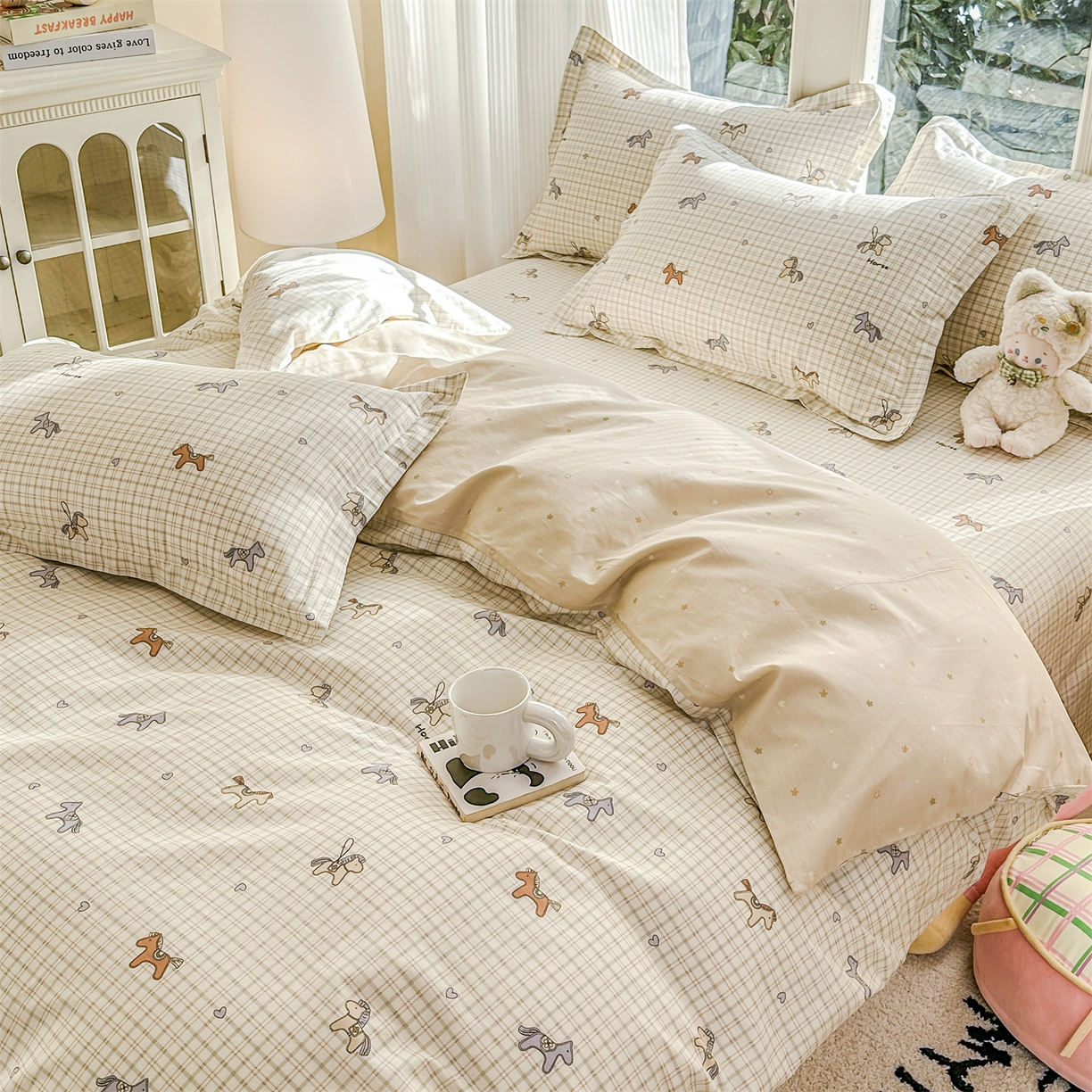 91家纺网 家纺一手货源 找家纺 帛织澜家纺 2026新款A类新疆全棉12868单品印花全棉纯棉被套系列（预留缩水，提供质检报告） 马到成功