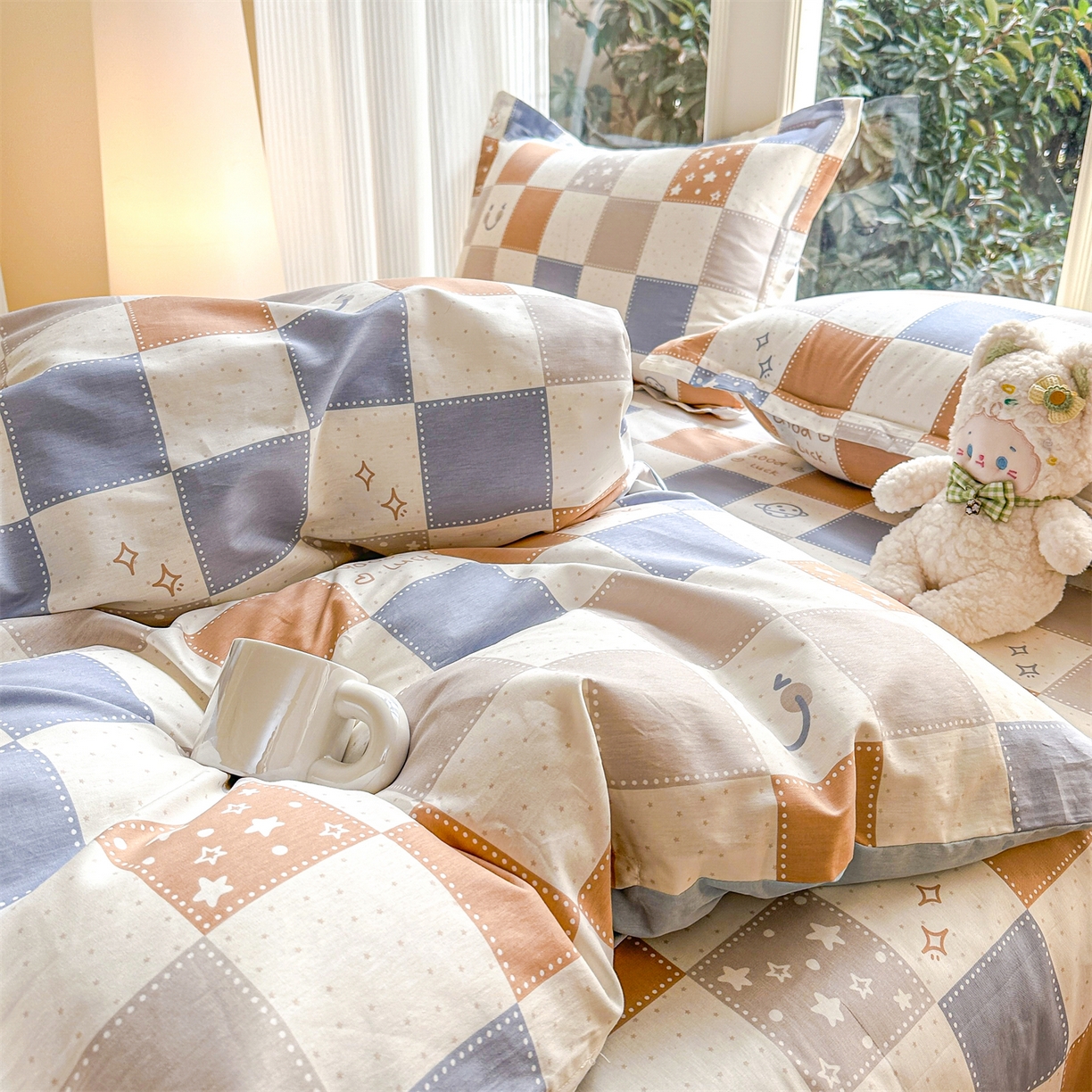 91家纺网 家纺一手货源 找家纺 帛织澜家纺 2026新款A类新疆全棉12868单品印花全棉纯棉被套系列（预留缩水，提供质检报告） 流浪星球