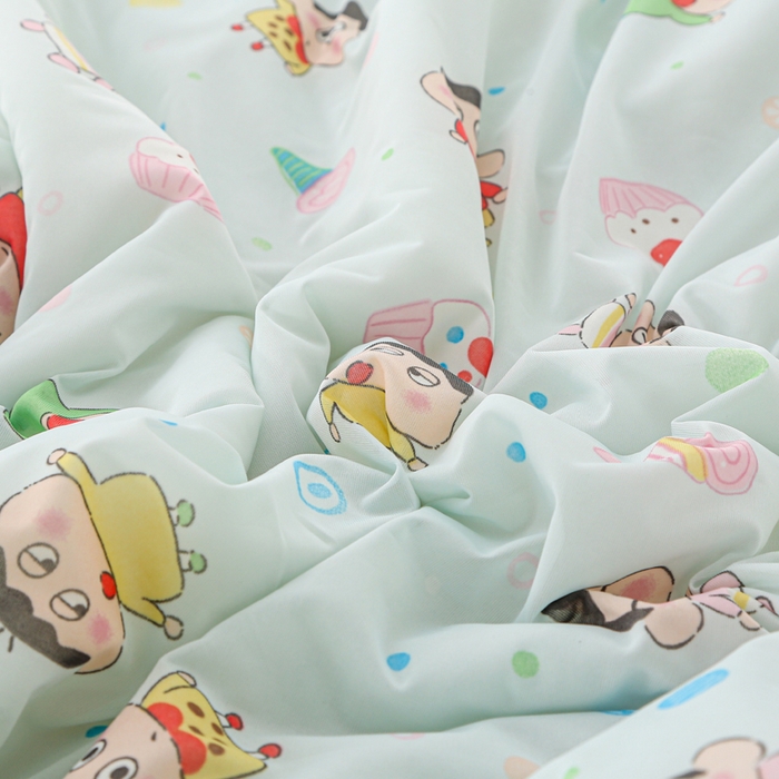 91家纺网 家纺一手货源 找家纺 亚龙工厂店 2026春夏新款网销直播爆款冰皮小凉被印花款夏被 蜡笔小新