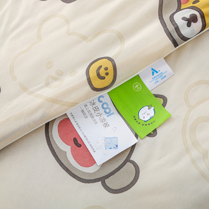 91家纺网 家纺一手货源 找家纺 亚龙工厂店 2026春夏新款网销直播爆款冰皮小凉被印花款夏被 瑞迪