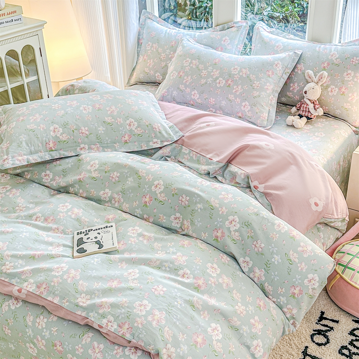 91家纺网 家纺一手货源 找家纺 帛织澜家纺 2026新款A类新疆全棉12868单品印花全棉纯棉被套系列（预留缩水，提供质检报告） 恋恋花开