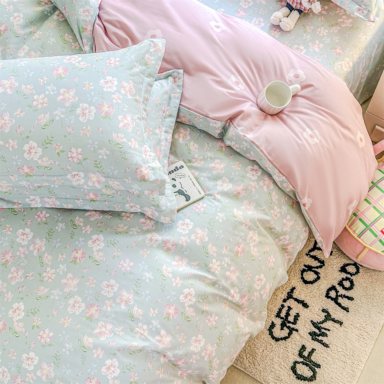 91家纺网 家纺一手货源 找家纺 帛织澜家纺 2026新款A类新疆全棉12868单品印花全棉纯棉被套系列（预留缩水，提供质检报告） 恋恋花开