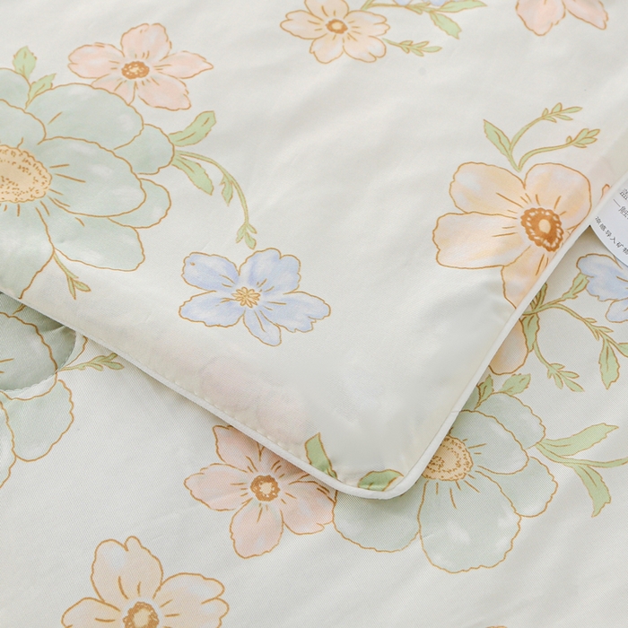 91家纺网 家纺一手货源 找家纺 亚龙工厂店 2026春夏新款网销直播爆款冰皮小凉被印花款夏被 摇曳-绿