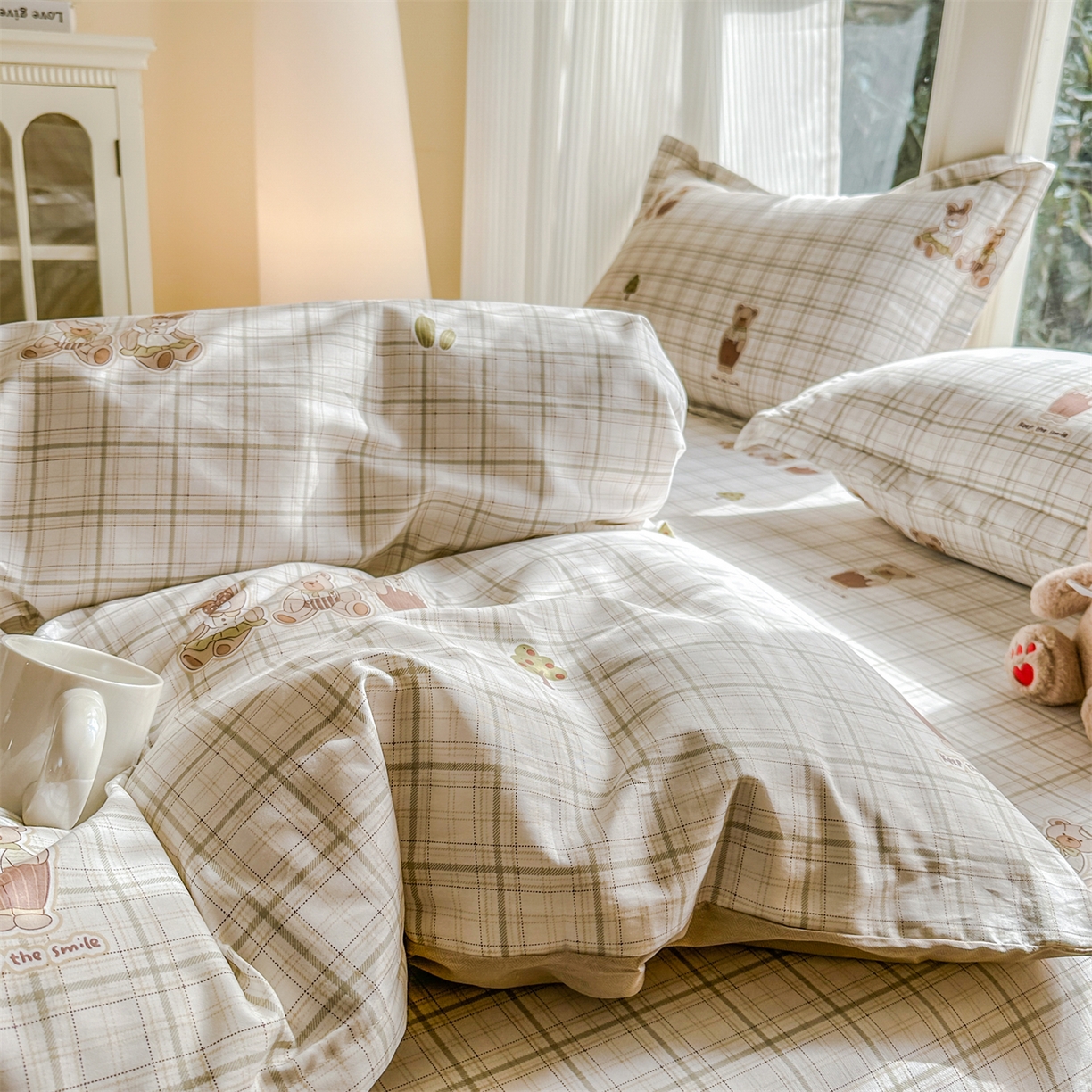 91家纺网 家纺一手货源 找家纺 帛织澜家纺 2026新款A类新疆全棉12868单品印花全棉纯棉被套系列（预留缩水，提供质检报告） 欢乐伙伴