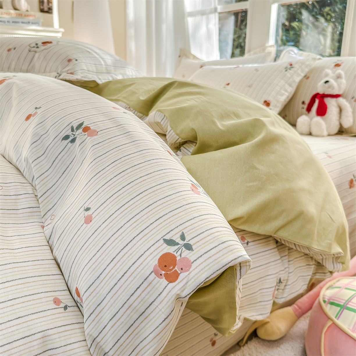 91家纺网 家纺一手货源 找家纺 帛织澜家纺 2026新款A类新疆全棉12868单品印花全棉纯棉被套系列（预留缩水，提供质检报告） 果奇