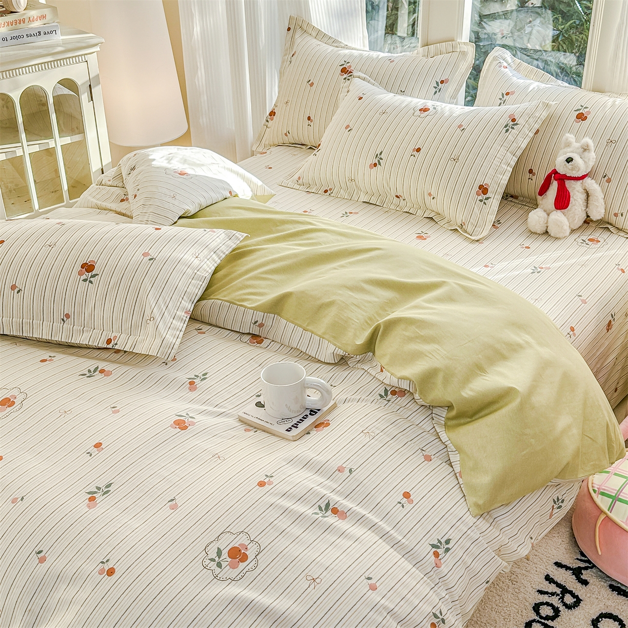 91家纺网 家纺一手货源 找家纺 帛织澜家纺 2026新款A类新疆全棉12868单品印花全棉纯棉被套系列（预留缩水，提供质检报告） 果奇