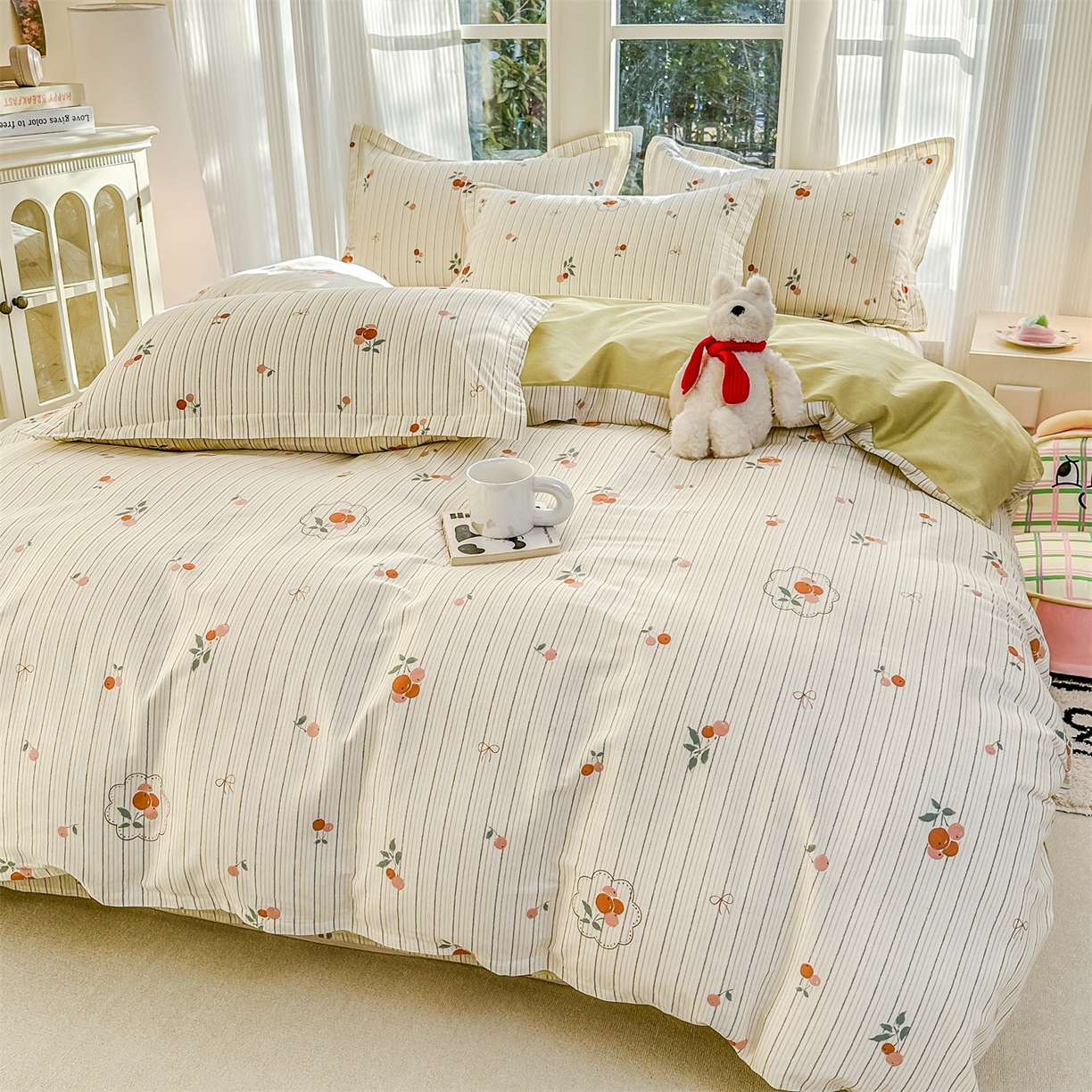 91家纺网 家纺一手货源 找家纺 帛织澜家纺 2026新款A类新疆全棉12868单品印花全棉纯棉被套系列（预留缩水，提供质检报告） 果奇