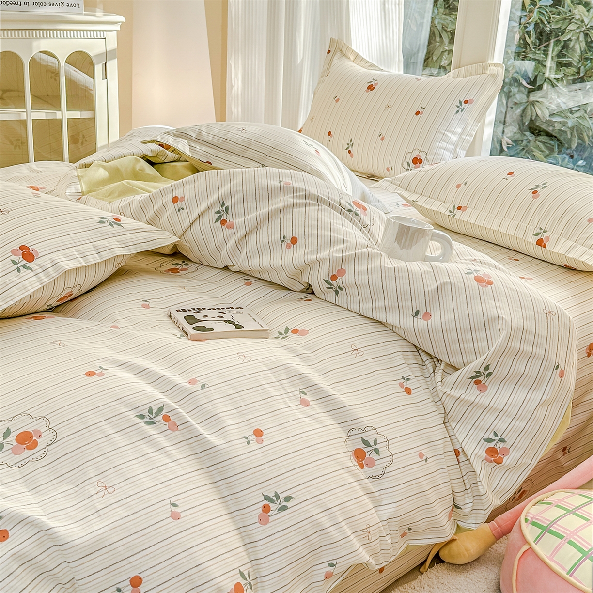 91家纺网 家纺一手货源 找家纺 帛织澜家纺 2026新款A类新疆全棉12868单品印花全棉纯棉被套系列（预留缩水，提供质检报告） 果奇