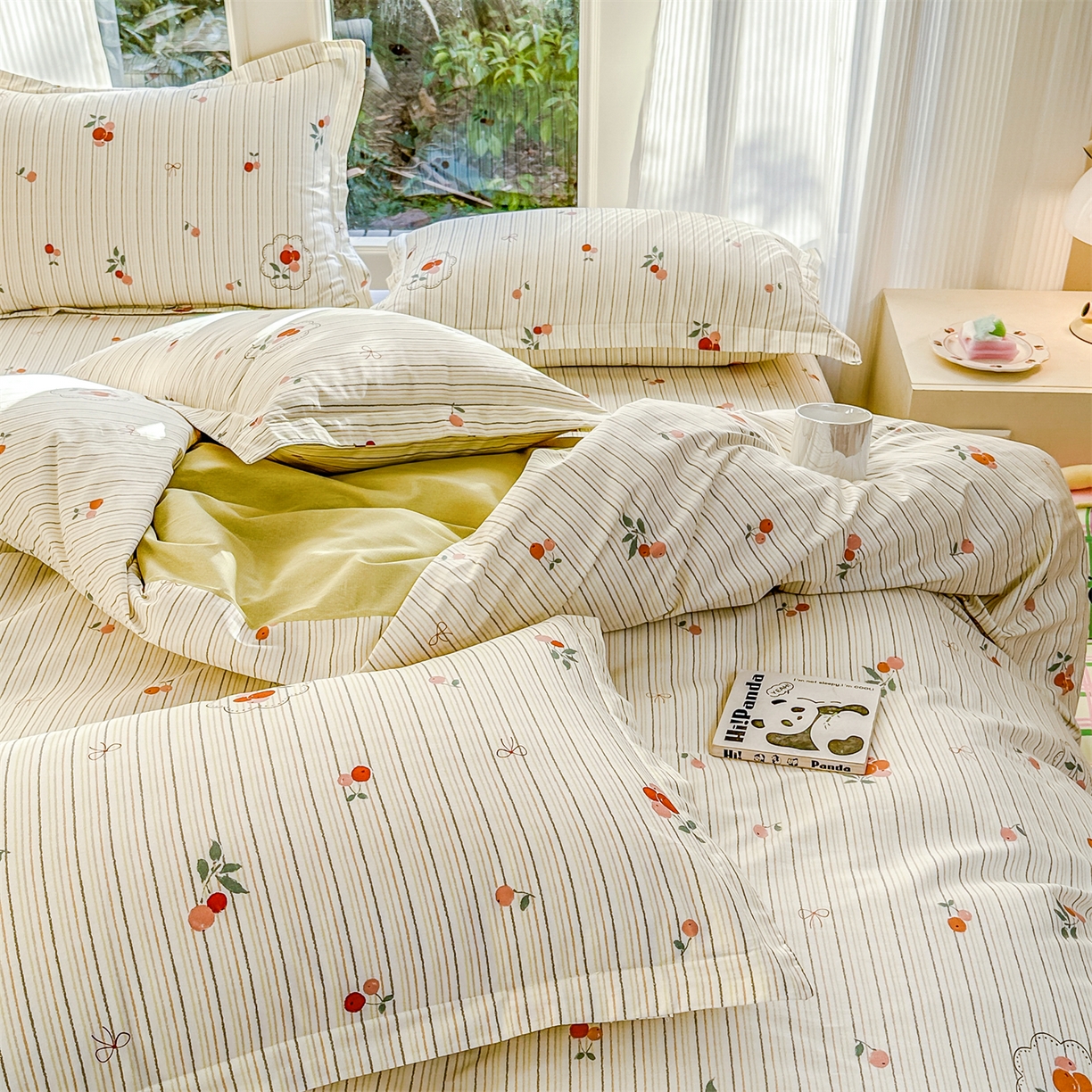 91家纺网 家纺一手货源 找家纺 帛织澜家纺 2026新款A类新疆全棉12868单品印花全棉纯棉被套系列（预留缩水，提供质检报告） 果奇