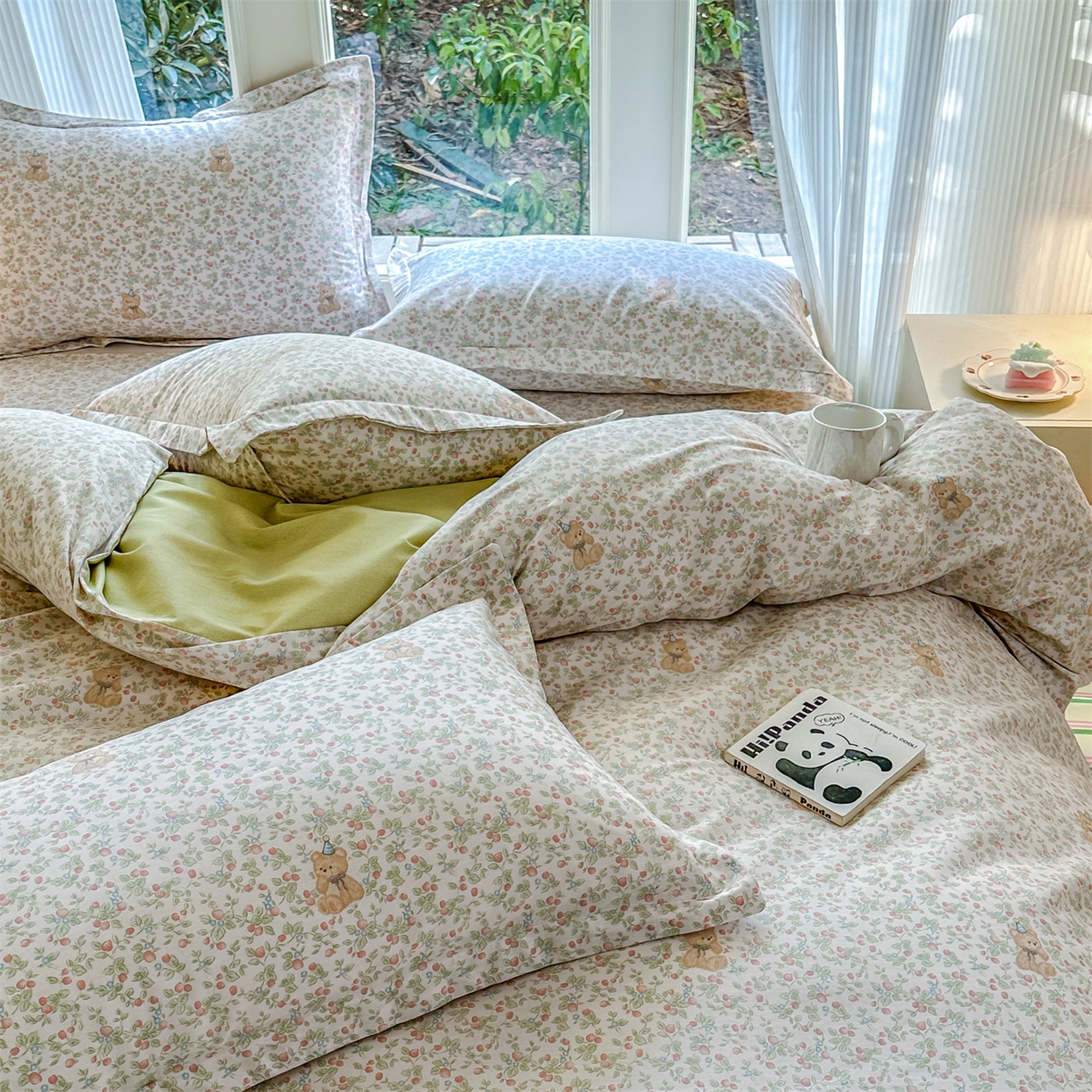 91家纺网 家纺一手货源 找家纺 帛织澜家纺 2026新款A类新疆全棉12868单品印花全棉纯棉被套系列（预留缩水，提供质检报告） 花花熊宝
