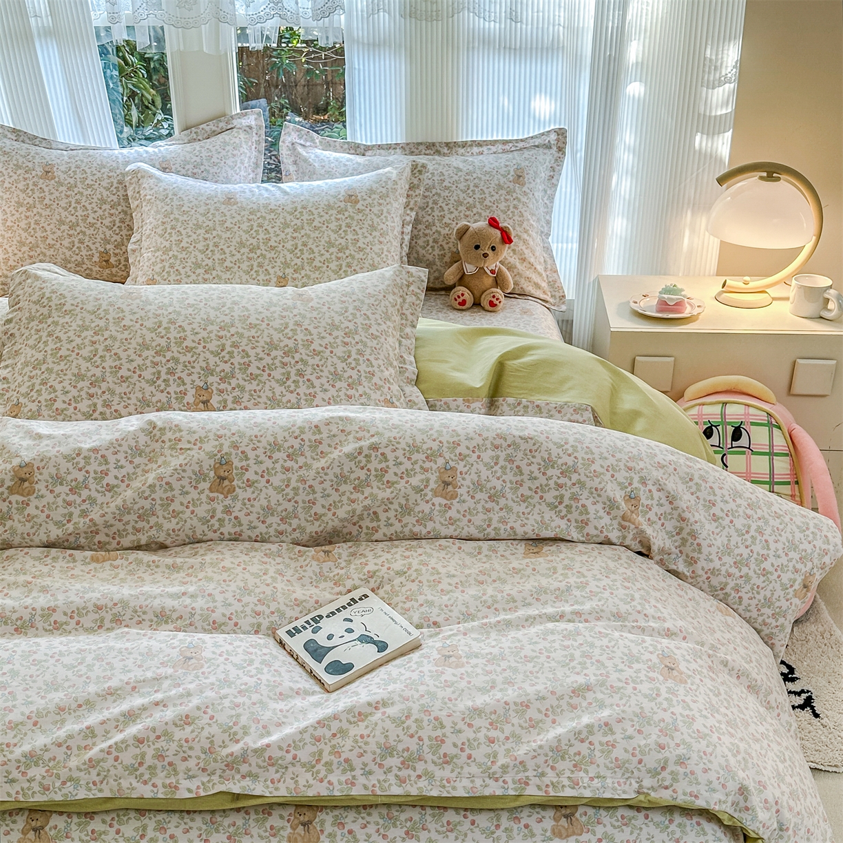 91家纺网 家纺一手货源 找家纺 帛织澜家纺 2026新款A类新疆全棉12868单品印花全棉纯棉被套系列（预留缩水，提供质检报告） 花花熊宝