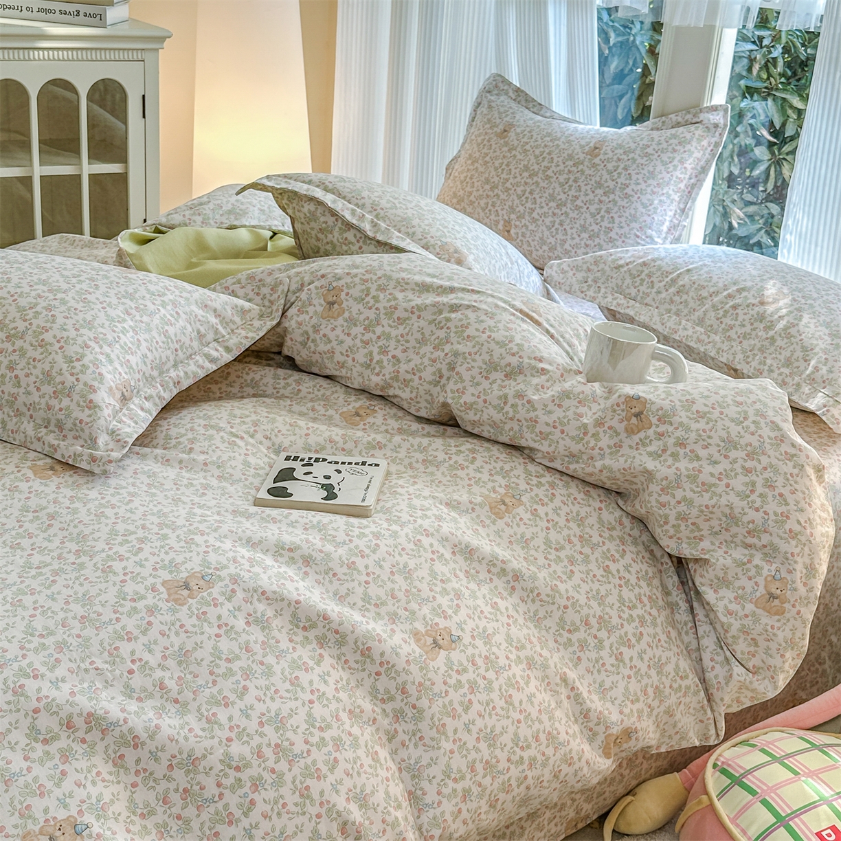 91家纺网 家纺一手货源 找家纺 帛织澜家纺 2026新款A类新疆全棉12868单品印花全棉纯棉被套系列（预留缩水，提供质检报告） 花花熊宝