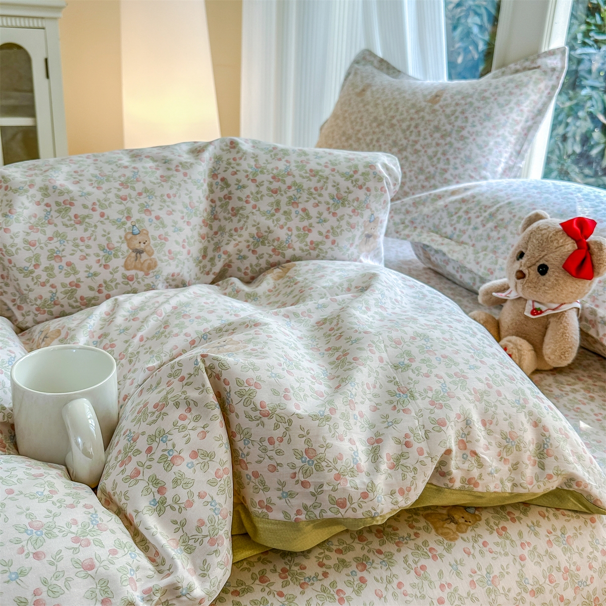 91家纺网 家纺一手货源 找家纺 帛织澜家纺 2026新款A类新疆全棉12868单品印花全棉纯棉被套系列（预留缩水，提供质检报告） 花花熊宝