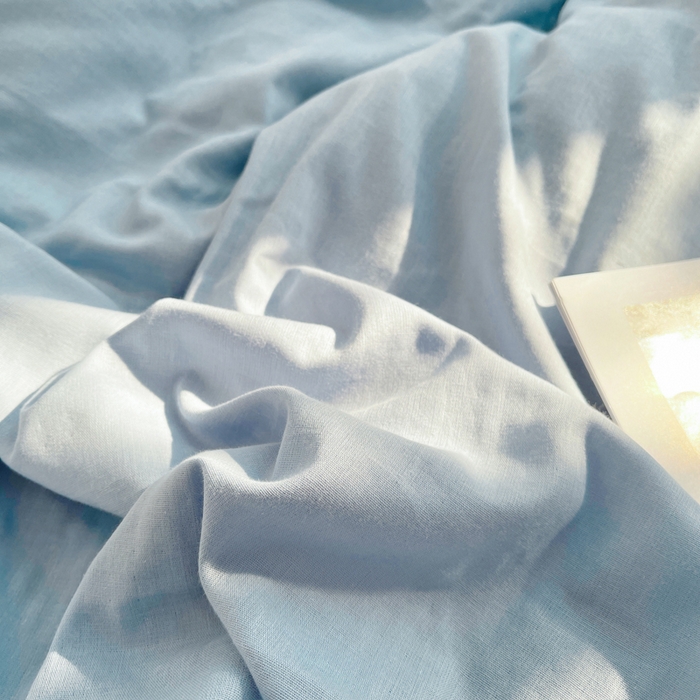 91家纺网 家纺一手货源 找家纺 炫拼家纺 2026新款全棉A类双层纱卡通毛巾绣四件套-泡芙系列 泡芙-晚安狗