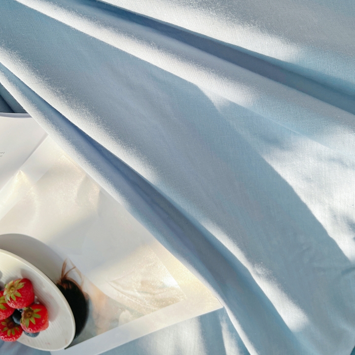 91家纺网 家纺一手货源 找家纺 炫拼家纺 2026新款全棉A类双层纱卡通毛巾绣四件套-泡芙系列 泡芙-晚安狗