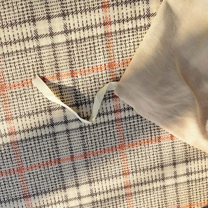 91家纺网 家纺一手货源 找家纺 炫拼家纺 2026新款全棉A类双层纱卡通毛巾绣四件套-泡芙系列 泡芙-汉堡卡皮