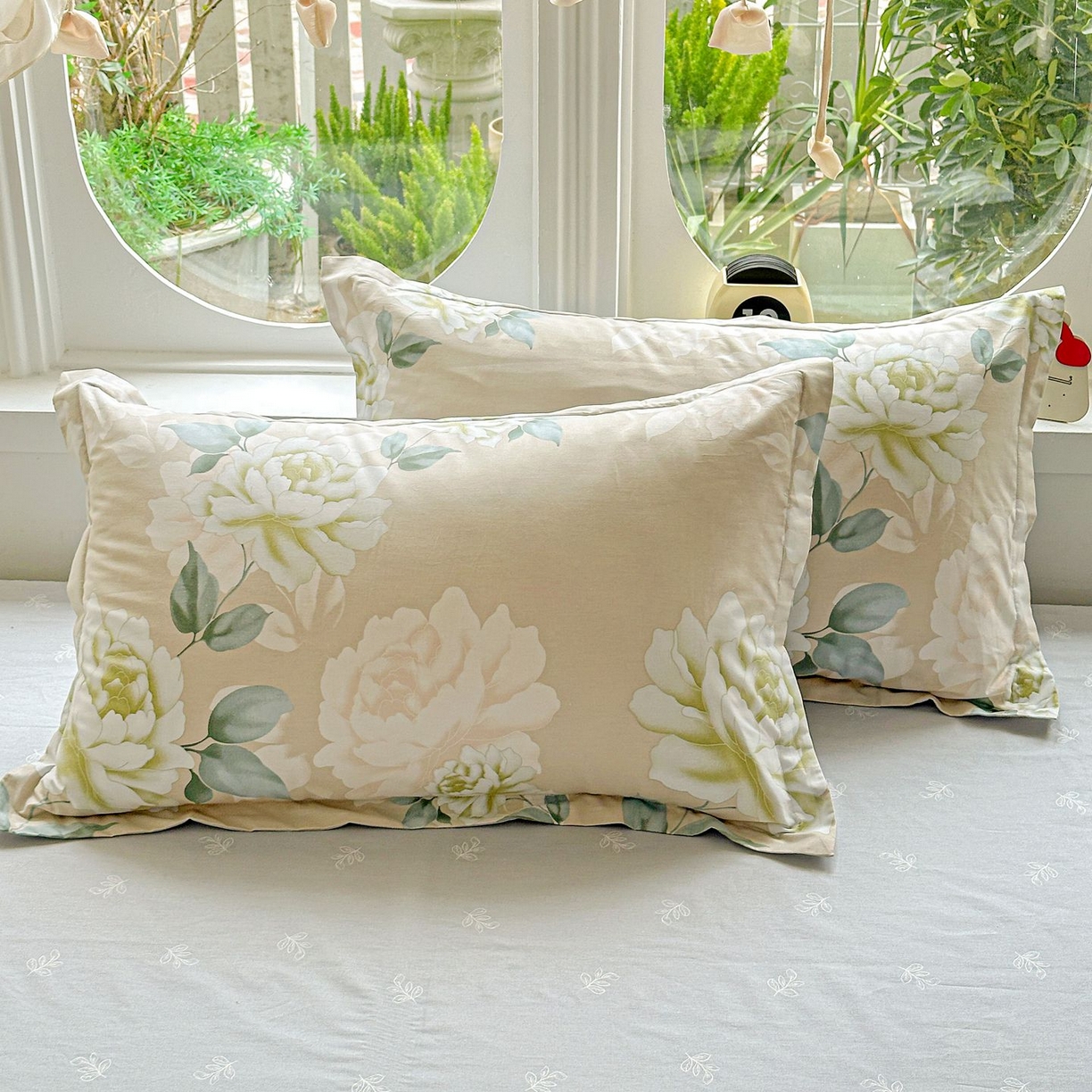 91家纺网 家纺一手货源 找家纺 恩泽家纺 2026新款13372ins全棉印花四件套单品系列-四件套 花开宿语