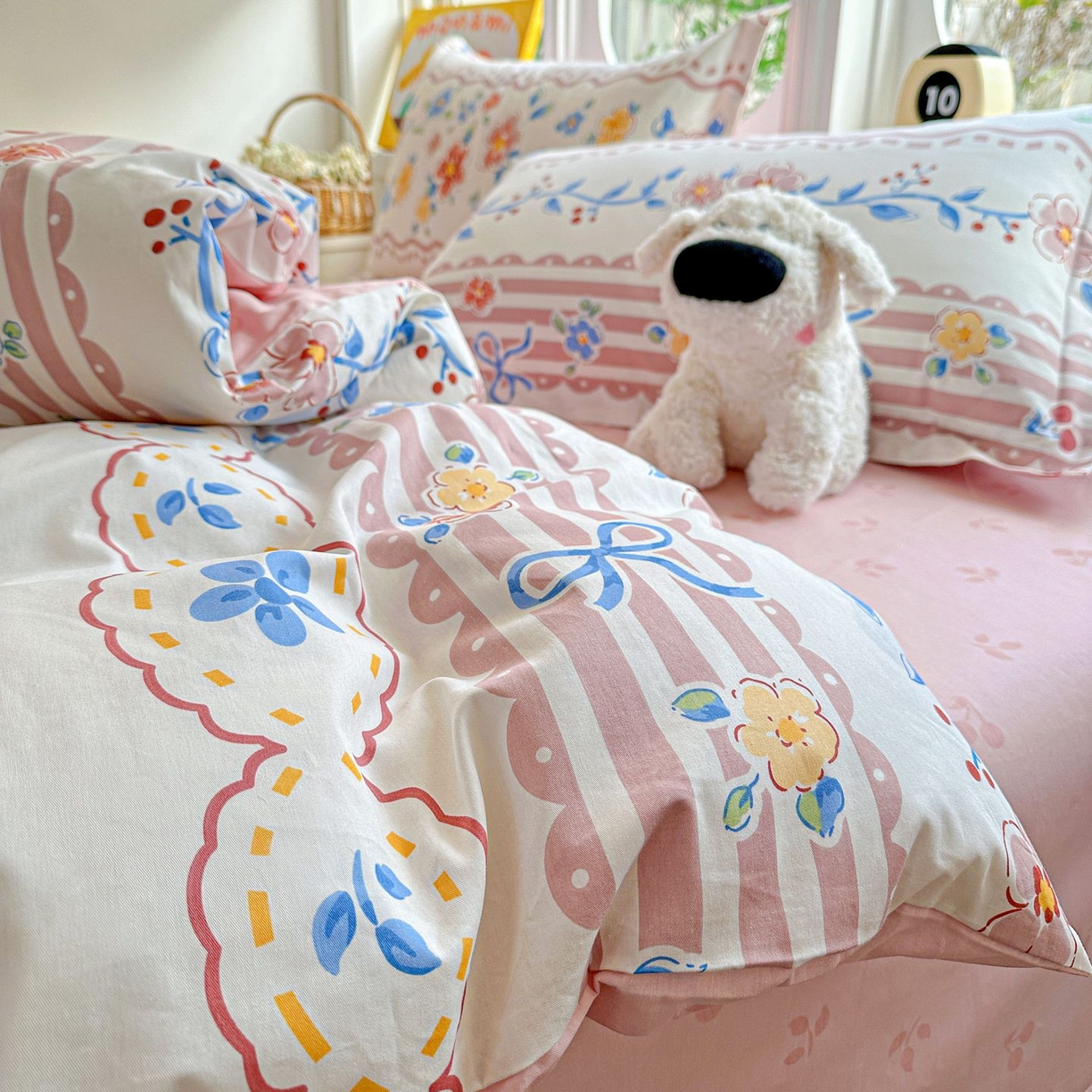 91家纺网 家纺一手货源 找家纺 恩泽家纺 2026新款13372ins全棉印花四件套单品系列-四件套 眷恋