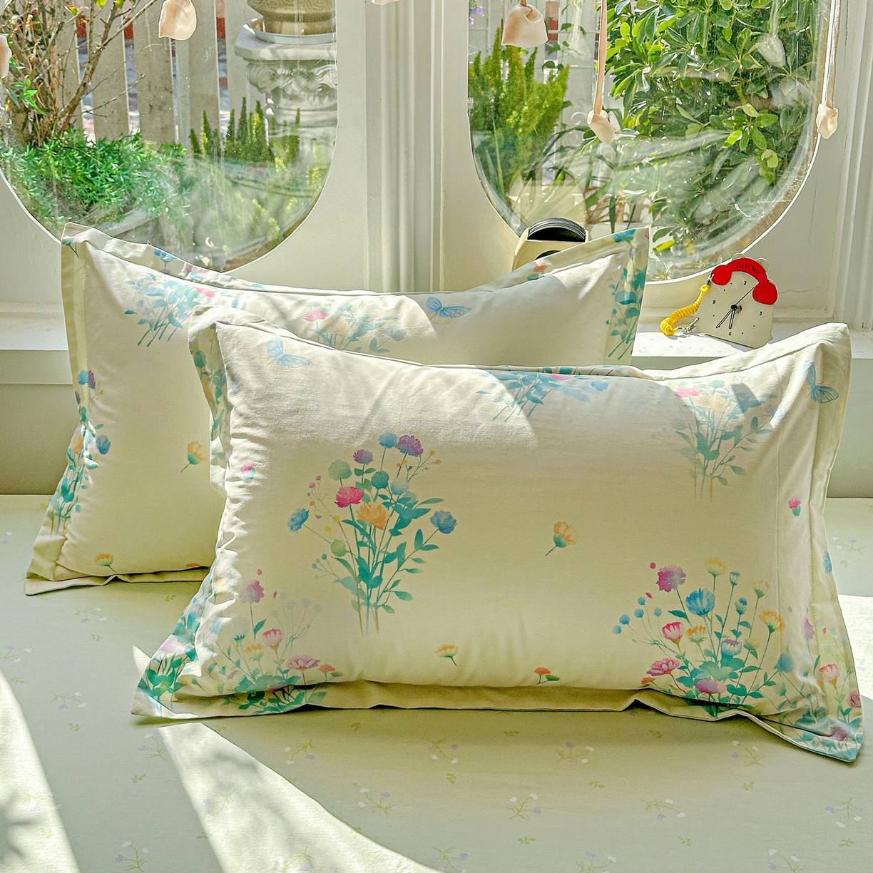 91家纺网 家纺一手货源 找家纺 恩泽家纺 2026新款13372ins全棉印花四件套单品系列-四件套 空谷幽兰