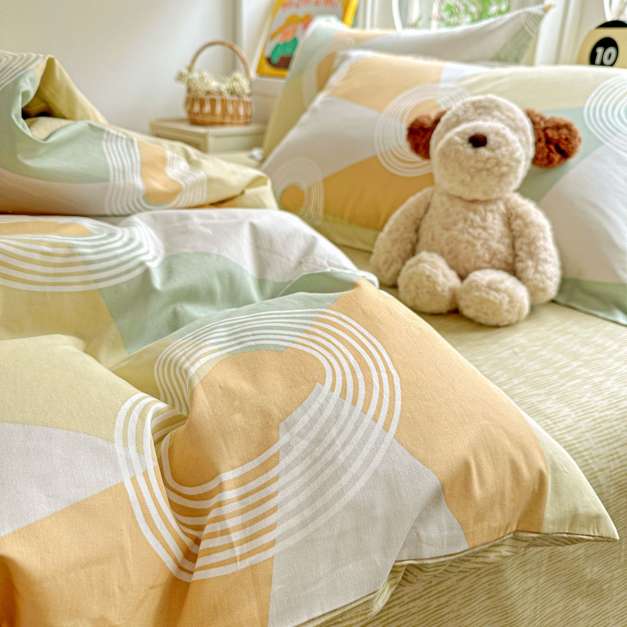 91家纺网 家纺一手货源 找家纺 恩泽家纺 2026新款13372ins全棉印花四件套单品系列-四件套 乐享生活