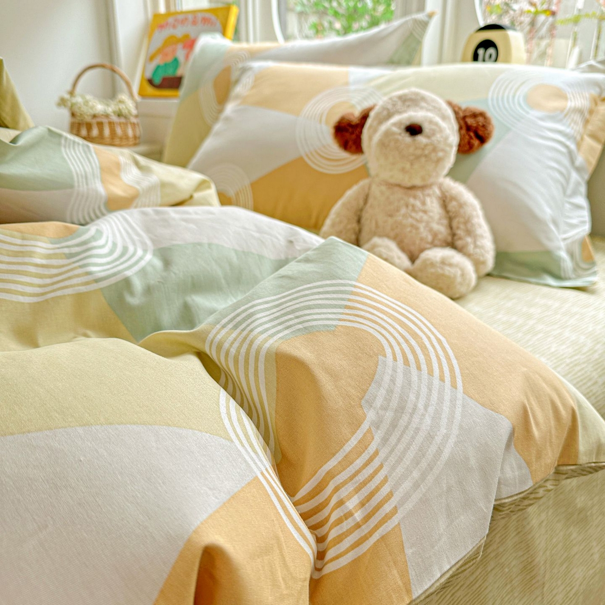 91家纺网 家纺一手货源 找家纺 恩泽家纺 2026新款13372ins全棉印花四件套单品系列-四件套 乐享生活