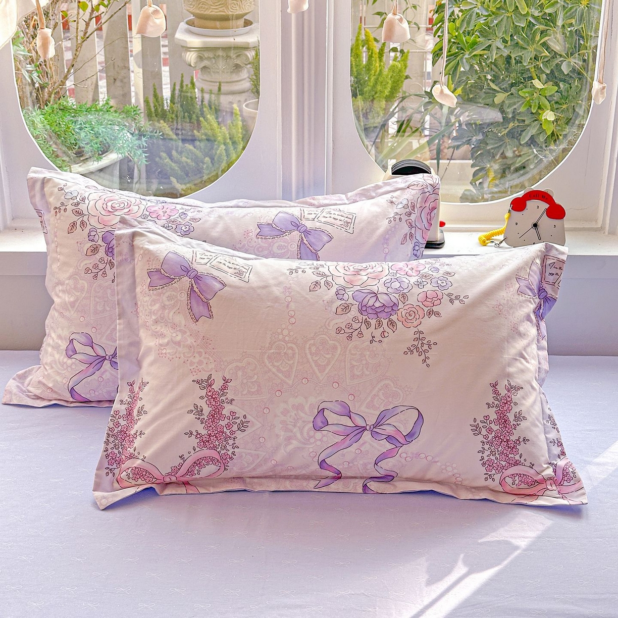 91家纺网 家纺一手货源 找家纺 恩泽家纺 2026新款13372ins全棉印花四件套单品系列-四件套 满香庭