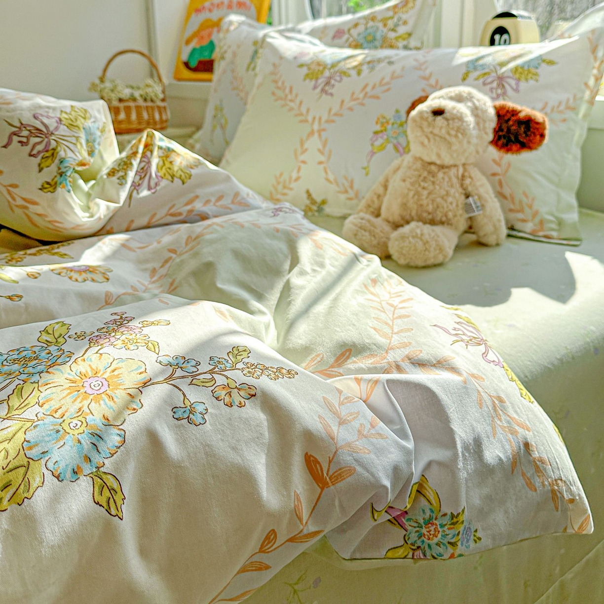 91家纺网 家纺一手货源 找家纺 恩泽家纺 2026新款13372ins全棉印花四件套单品系列-四件套 芷妍