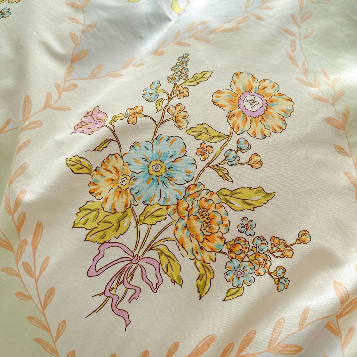 91家纺网 家纺一手货源 找家纺 恩泽家纺 2026新款13372ins全棉印花四件套单品系列-四件套 芷妍