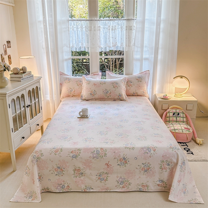 91家纺网 家纺一手货源 找家纺 （总）帛织澜家纺 2026新款A类新疆全棉纯棉12868单品印花床单系列（预留缩水，提供质检报告）