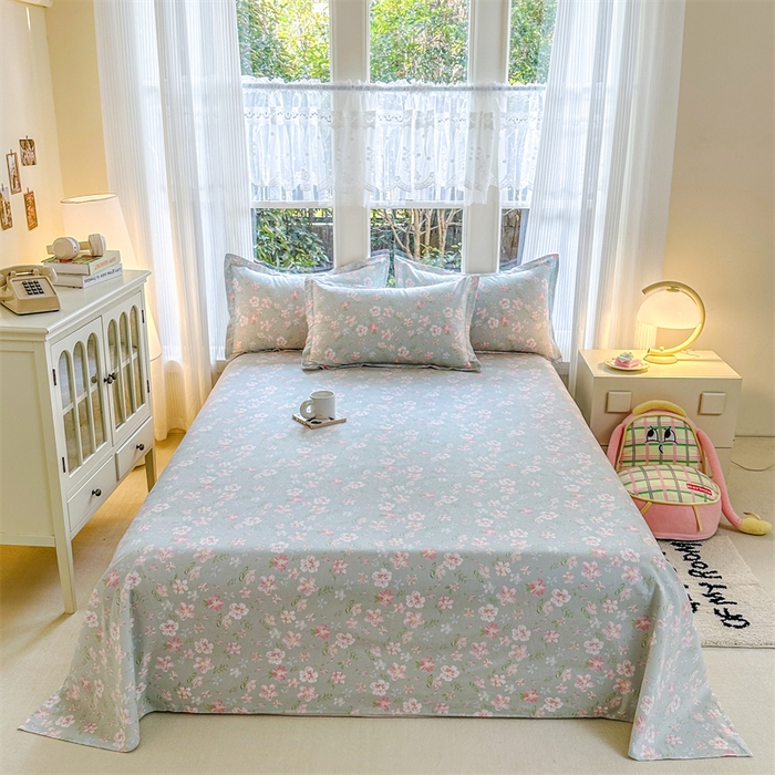 91家纺网 家纺一手货源 找家纺 （总）帛织澜家纺 2026新款A类新疆全棉纯棉12868单品印花床单系列（预留缩水，提供质检报告）