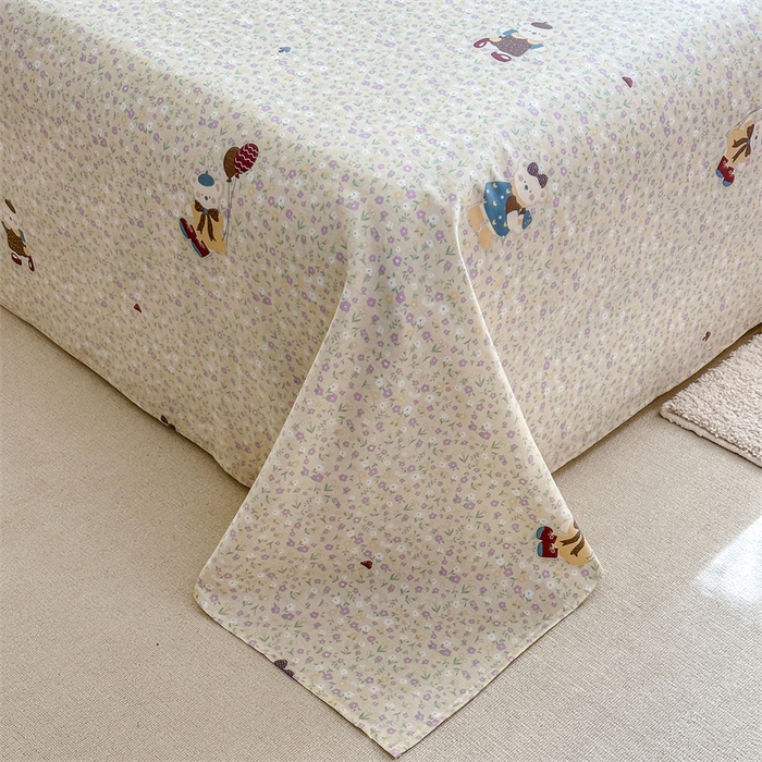 91家纺网 家纺一手货源 找家纺 帛织澜家纺 2026新款A类新疆全棉纯棉12868单品印花床单系列（预留缩水，提供质检报告） 碎花学院