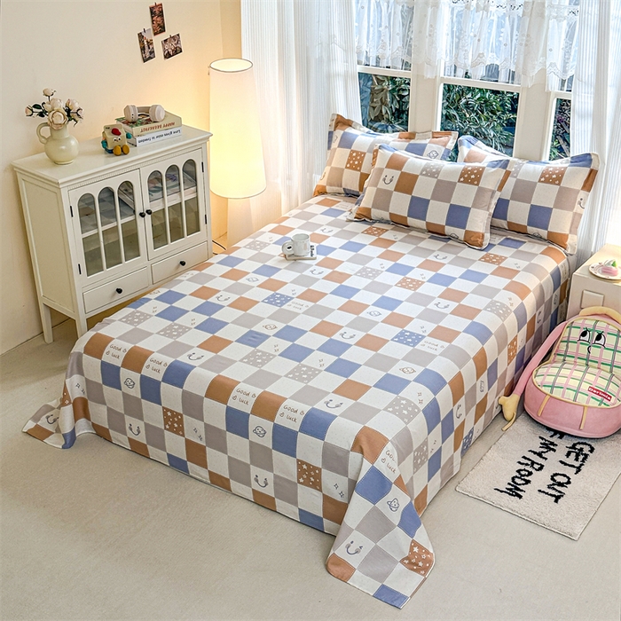 91家纺网 家纺一手货源 找家纺 帛织澜家纺 2026新款A类新疆全棉纯棉12868单品印花床单系列（预留缩水，提供质检报告） 流浪星球