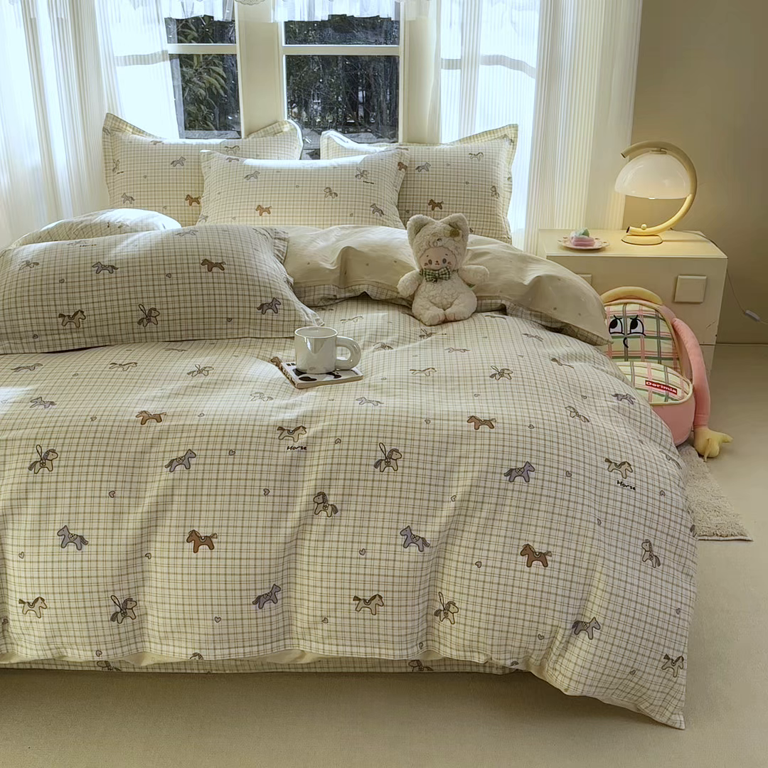 91家纺网 家纺一手货源 找家纺 帛织澜家纺 2026新款A类新疆全棉纯棉12868单品印花床单系列（预留缩水，提供质检报告） 马到成功