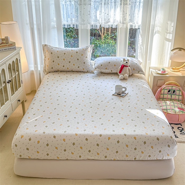 91家纺网 家纺一手货源 找家纺 帛织澜家纺 2026新款A类新疆全棉纯棉12868单品印花床笠系列（预留缩水，提供质检报告） 树拾光