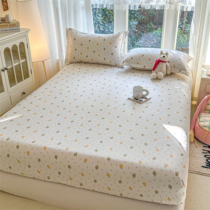 91家纺网 家纺一手货源 找家纺 帛织澜家纺 2026新款A类新疆全棉纯棉12868单品印花床笠系列（预留缩水，提供质检报告） 树拾光