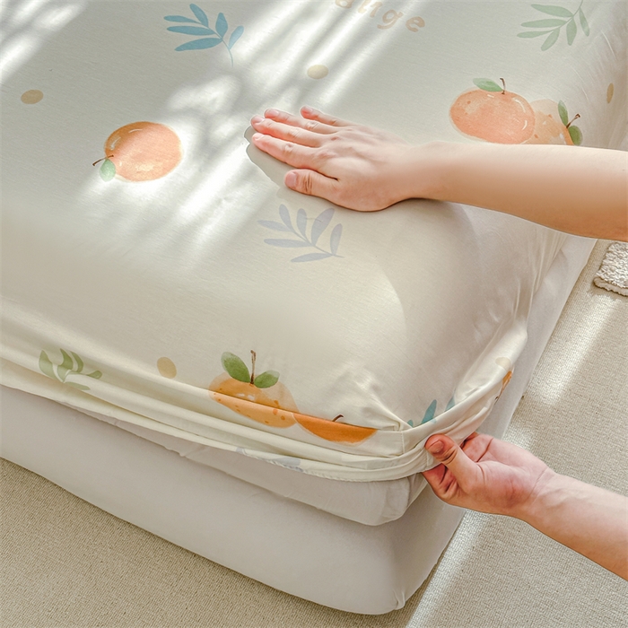 91家纺网 家纺一手货源 找家纺 帛织澜家纺 2026新款A类新疆全棉纯棉12868单品印花床笠系列（预留缩水，提供质检报告） 鲜橙多