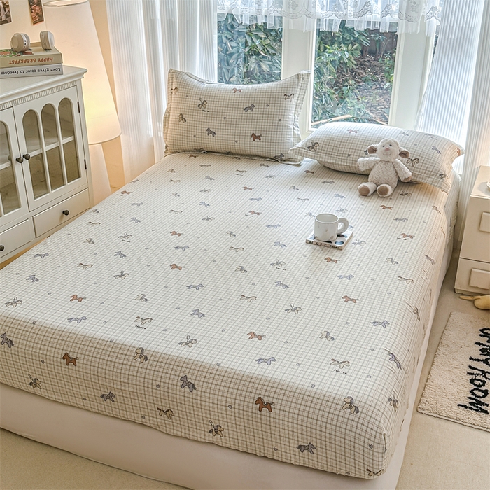 91家纺网 家纺一手货源 找家纺 帛织澜家纺 2026新款A类新疆全棉纯棉12868单品印花床笠系列（预留缩水，提供质检报告） 马到成功