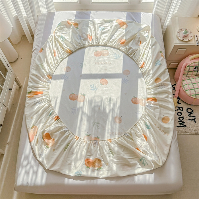 91家纺网 家纺一手货源 找家纺 帛织澜家纺 2026新款A类新疆全棉纯棉12868单品印花床笠系列（预留缩水，提供质检报告） 鲜橙多