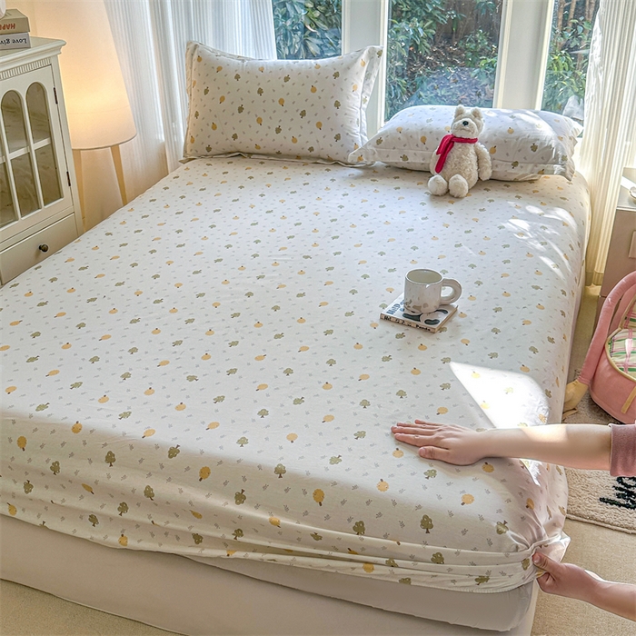 91家纺网 家纺一手货源 找家纺 帛织澜家纺 2026新款A类新疆全棉纯棉12868单品印花床笠系列（预留缩水，提供质检报告） 树拾光