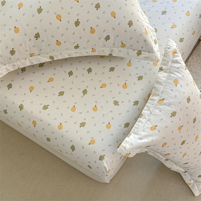 91家纺网 家纺一手货源 找家纺 帛织澜家纺 2026新款A类新疆全棉纯棉12868单品印花床笠系列（预留缩水，提供质检报告） 树拾光