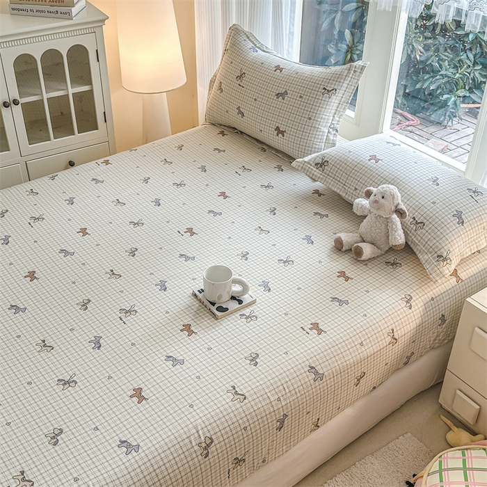 91家纺网 家纺一手货源 找家纺 帛织澜家纺 2026新款A类新疆全棉纯棉12868单品印花床笠系列（预留缩水，提供质检报告） 马到成功