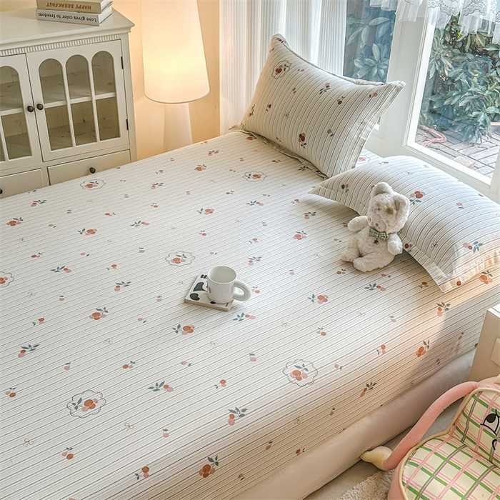 91家纺网 家纺一手货源 找家纺 帛织澜家纺 2026新款A类新疆全棉纯棉12868单品印花床笠系列（预留缩水，提供质检报告） 果奇